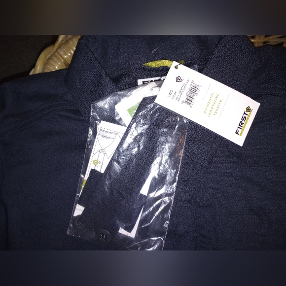 Mens First Tactical Work Shirt. Dark Blue. New with tags. - Picture 5 of 7